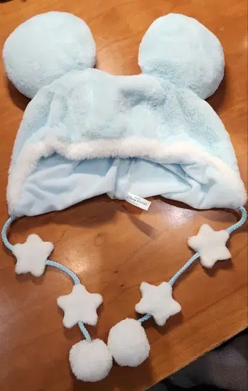 디즈니 팬캡 프리 미키 스카이블루 별 신상