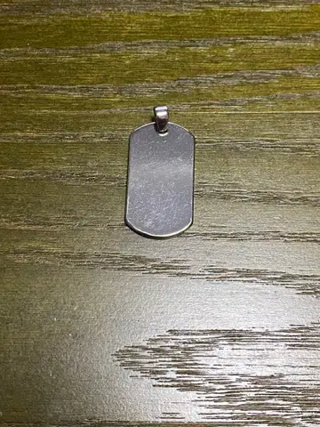 실버 도그태그 펜던트