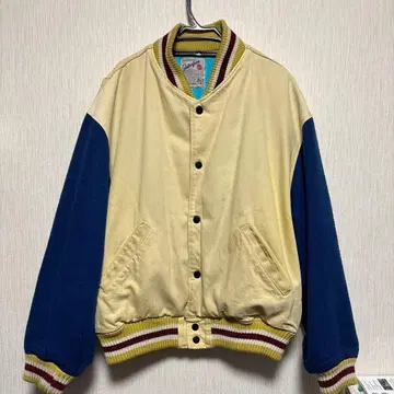 빈티지 FAB 바시티 자켓 베이지