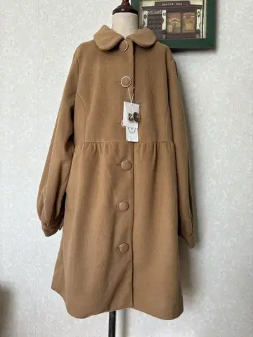 빅 사이즈 소매 볼륨 코트 롱 코트