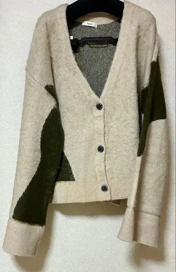 믹스 컬러 가디건 mideal