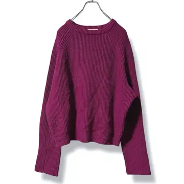 미들 게이지 ICHI Antiques 니트 스웨터 리브 니트