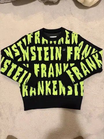 WAAC 프랑켄슈타인 스웨터 사이즈 2 블랙/형광 옐로우 그린