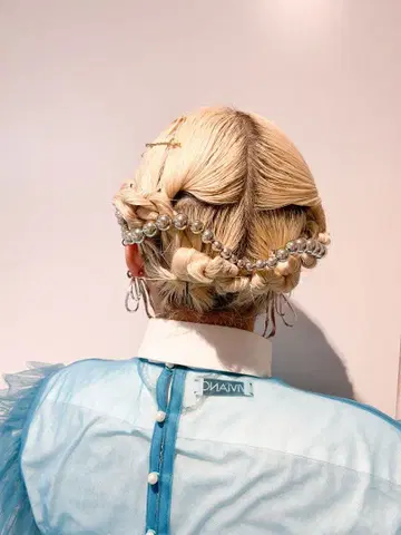 랜덤 볼 체인 머리 장식