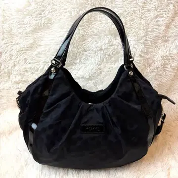 Y'SACCS 이자크 도트 무늬 자카드 에나멜 2way 토트백