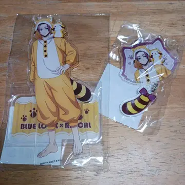 이토시 사에 라스칼 아크릴 피규어 스탠드 아크릴 키링 블루 록