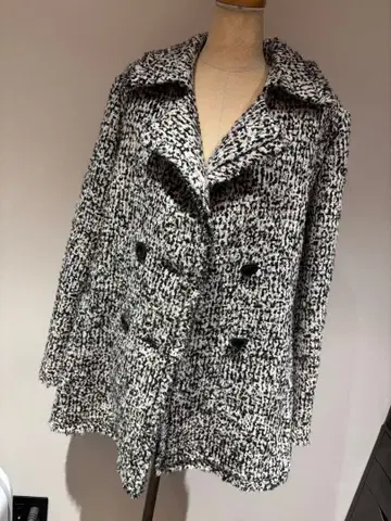 피노레 PINORE 트위드 코트 L