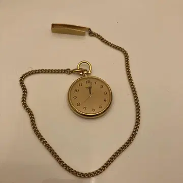 SEIKO 쿼츠 회중시계 골드