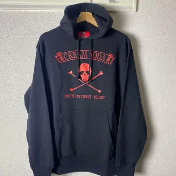 CREAM SODA EST 1967 풀오버 후드티 블랙 L
