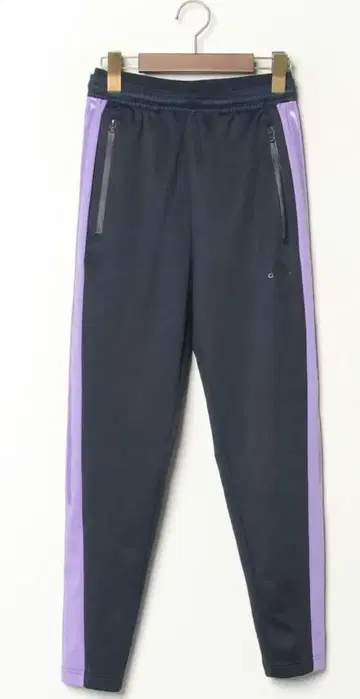 네이비/퍼플 스트라이프 저리 팬츠