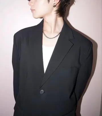 ASCLo 유스 오버핏 크롭 블레이저