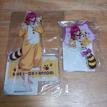 치기리 효마 라스칼 아크릴 피규어 스탠드 & 키링 블루 록