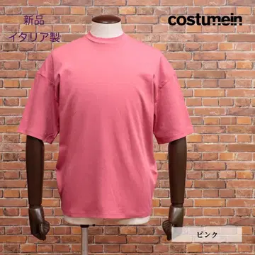 [ 새상품 M 사이즈 이탈리아제 ] costumein 모크넥 반팔 티셔츠