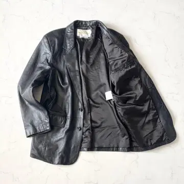 [ 새상품급 ] 빈티지 라무 가죽 자켓 양가죽 블랙 L 사이즈 y2k