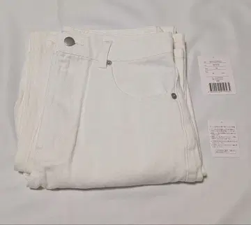 SPU 스푸 12oz 릴랙스 핏 스트레이트 데님 화이트 M