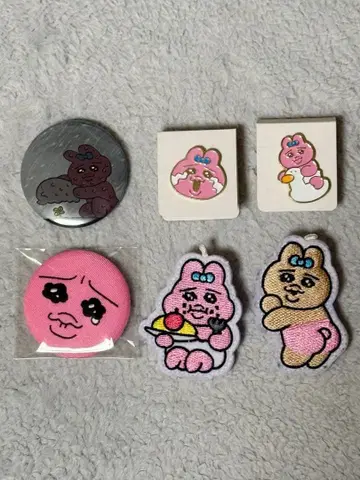 빤쮸토끼 캔뱃지, 핑 패치 세트