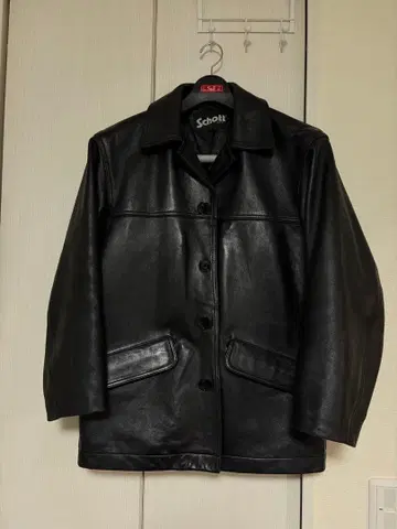 [ 새상품급 ] Schott 카 코트 가죽 양가죽