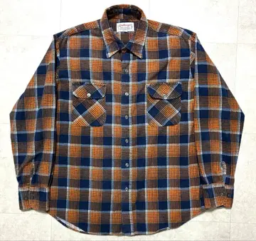 80s Anthony's 프린트 플란넬 셔츠