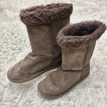 [빈티지] 어그 부츠 브라운 방한 스노우 보아 23.5cm