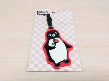 [ 미사용품 ] Suica 펭귄 러기지 택 꽃과 펭귄