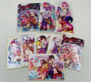 제비뽑기당 노 게임 노 라이프 10주년 기념 복권 아크릴 스탠드 색지