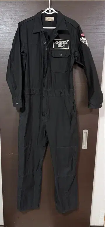 AVIREX 블랙 오버롤 M 사이즈