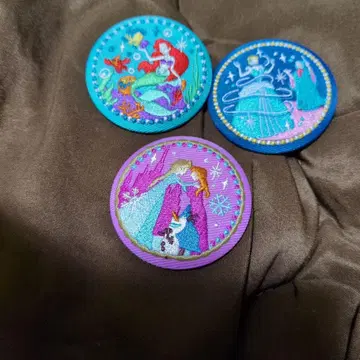 디즈니 자수 캔 3종 세트