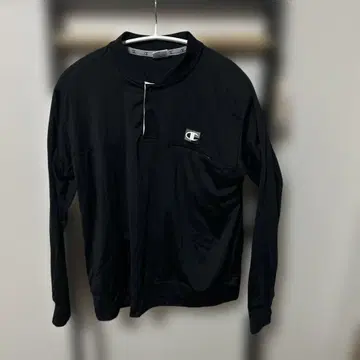 Champion 블랙 긴팔 셔츠 X-LARGE