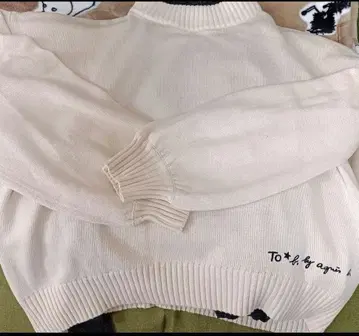 [ 새상품 ] agnes b. (아네스베) 소프트 니트 풀오버 크림