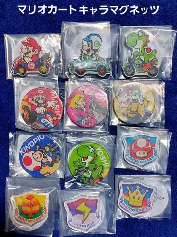 마리오 카트 캐릭터 마그네틱 12종 세트