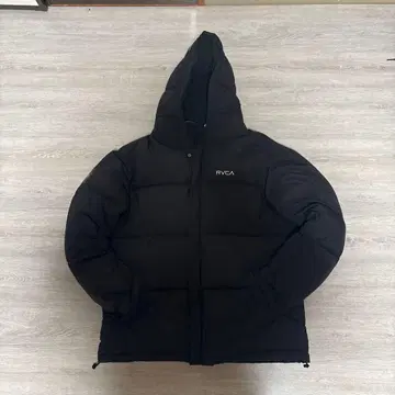 RVCA 후드 부착 블랙 다운 자켓