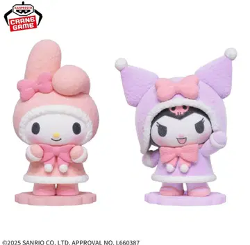 산리오 캐릭터즈 Fluffy Puffy ~마이멜로디 & 쿠로미~ 2점
