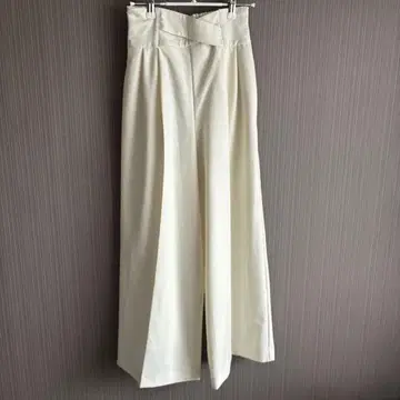 12agenda 허리 크로스 와이드 팬츠