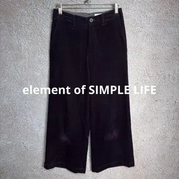 element of SIMPLE LIFE 코듀로이 와이드 팬츠 퍼플