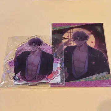 이케멘 전국 영연 챠레쿠지 아크릴 스탠드 클리어 브로마이드 리큐 2점