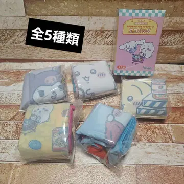 치이카와 x 산리오 캐릭터즈 에코백 전 5종 가챠 컴프 세트
