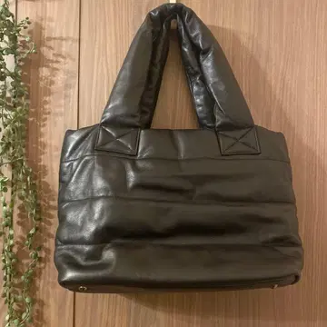 블랙 천연 가죽 퀼팅 핸드백 올 블랙