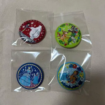 디즈니 자수 캔뱃지 2 베이맥스 밤비 신데렐라 리로 스티치