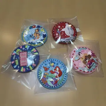 디즈니 자수 캔뱃지 5개 세트