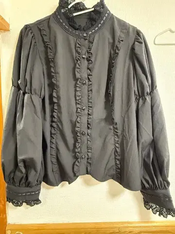 시마무라 아이노 에리 블라우스 샬롯의 수요일 블랙 3L