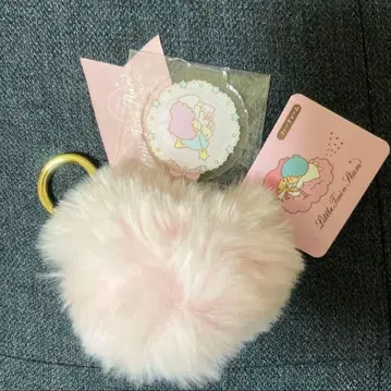 새상품 키키라라 50주년 산리오 리틀트윈스타 퍼 참 핑크