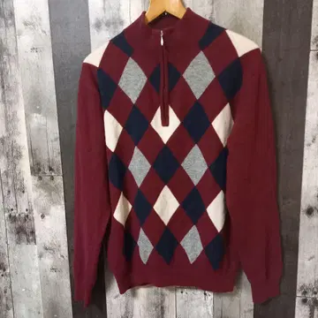 ONESIDER 원사이더 캐시미어 100% 니트 스웨터 하프 지퍼