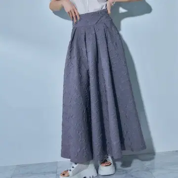 HARE 하레 프클 자카드 스커트 그레이