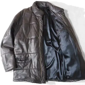 독일제 rosner 레더 코트 양가죽 램 가죽 코트 충전솜 XL 상당