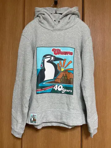 참스 40주년 후드티 S 사이즈 그레이