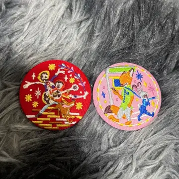 디즈니 자수 캔뱃지 비스킷 2 주토피아 리멤버 미