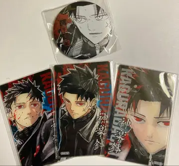 카구라바치 점프샵 클리어 카드 콜렉트 캔뱃지 무사이라 치히로