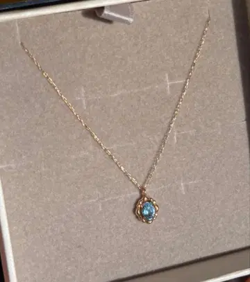 쥬얼리 츠츠미 블루 토파즈 K10 펜던트 목걸이