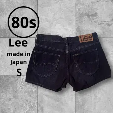 80s Lee 일본제 코듀로이 숏팬츠 네이비 빈티지 S