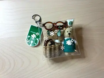 가챠 파우치 미도리 곰돌이 도넛 커피